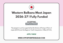 Western Balkans Meet Japan 2026-27 | Fully Funded Western Balkans Meet Japan 2026