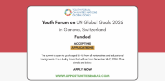 Youth Forum on UN Global Goals 2026