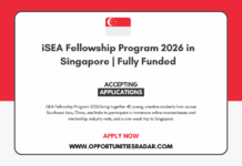 iSEA Fellowship Program 2026 in Singapore | Fully Funded iSEA Fellowship Program 2026 in Singapore