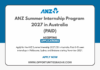 ANZ Summer Internship Program 2027 in Australia (PAID)