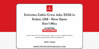 Emirates Cabin Crew Jobs 2026 in Dubai, UAE