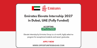 Emirates Elevate Internship 2027 in Dubai