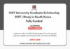 GIST University Graduate Scholarship 2027