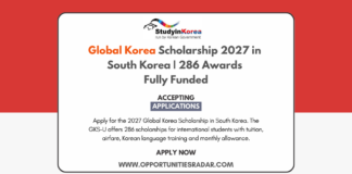 Global Korea Scholarship 2027