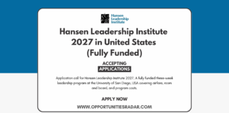 Hansen Leadership Institute 2027