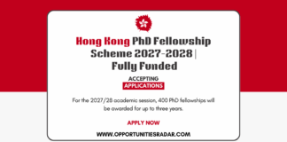 Hong Kong PhD Fellowship Scheme 2027