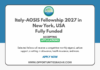 Italy AOSIS Fellowship 2027 in New York