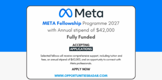 META Fellowship Programme 2027
