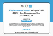 SDG Innovation Summit Malaysia 2026 – Deadline Approaching (Fully Funded) SDG Innovation Summit Malaysia 2026 - Deadline Approaching
