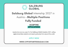 Salzburg Global Internship 2027 in Austria – Multiple Positions Salzburg Global Internship 2027