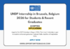 UNDP Internship in Belgium 2026