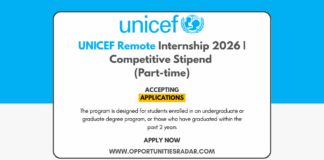 UNICEF Remote Internship 2026