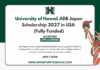 University of Hawaii ADB Japan Scholarship 2027