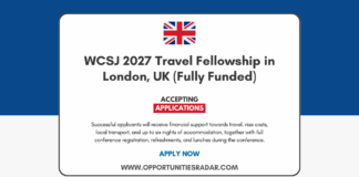 WCSJ 2027 Travel Fellowship