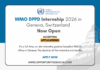 WMO DPPD Internship 2026 in Switzerland