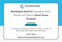 World Bank Small AI Hackathon 2026 | Winners will Travel to Seoul, Korea (Funded) World Bank Small AI Hackathon 2026