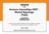Amazon Internships 2027