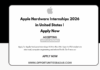 Apple Hardware Internships 2026