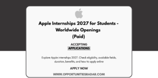 Apple Internships 2027 for Students