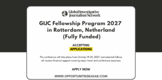 GIJC Fellowship 2027 in Rotterdam, Netherland