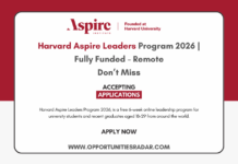 Harvard Aspire Leaders Program 2026