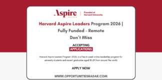 Harvard Aspire Leaders Program 2026
