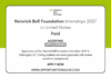 Heinrich Boll Foundation Internships 2027