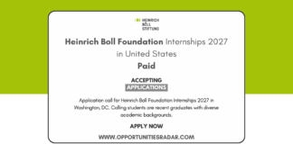 Heinrich Boll Foundation Internships 2027