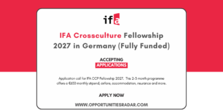 IFA CCP Fellowship 2027 in Germany