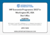 IMF Economist Programme 2027