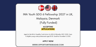 IWA Youth SDG 6 Fellowship 2027