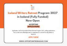 Iceland Writers Retreat Program 2027 in Reykjavík (Fully Funded) Iceland Writers Retreat Program 2027