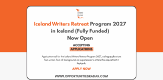 Iceland Writers Retreat Program 2027