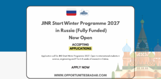 JINR Start Winter Programme 2027