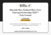 Manaaki New Zealand Short Term Training Scholarships 2027