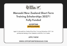 Manaaki New Zealand Short Term Training Scholarships 2027 | Fully Funded Manaaki New Zealand Short Term Training Scholarships 2027