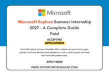 Microsoft Explore Summer Internship 2027 – Paid Microsoft Explore Summer Internship 2027