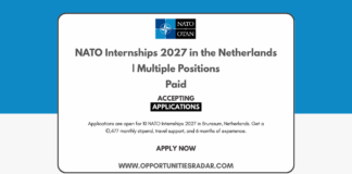NATO Internships 2027 in the Netherlands