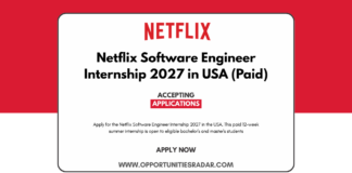 Netflix Software Engineer Internship 2027
