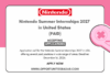 Nintendo Summer Internships 2027 in United States