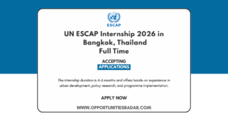 UN ESCAP Internship 2026 in Thailand