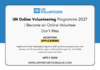 UN Online Volunteering Programme 2027