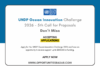 UNDP Ocean Innovation Challenge 2026
