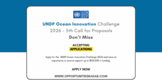 UNDP Ocean Innovation Challenge 2026