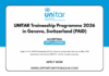 UNITAR Traineeship Programme 2026