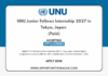 UNU Junior Fellows Internship 2027