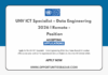UNV ICT Specialist – Data Engineering 2026